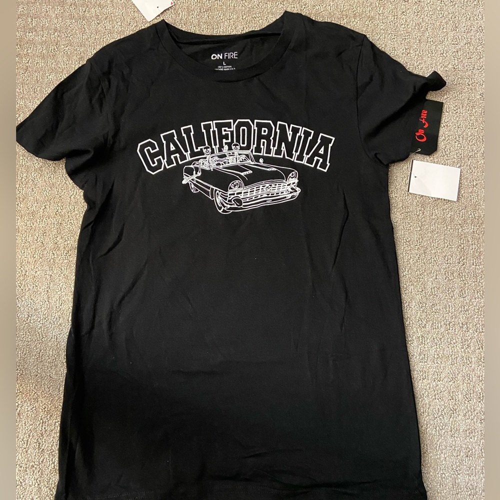 Black California Graphic Tee